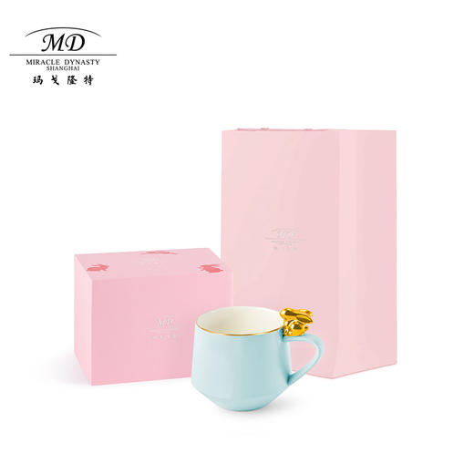 【玛戈隆特】玉兔呈祥 马克杯高颜值大容量陶瓷早餐杯家用牛奶燕麦杯 商品图2
