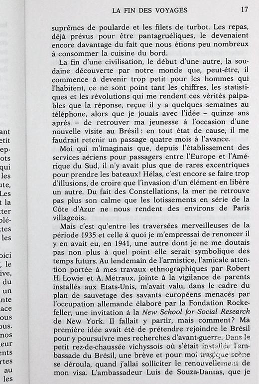 【中商原版】列维 斯特劳斯 忧郁的热带 结构主义大师 法文原版 Tristes tropiques Claude Levi Strauss 商品图8