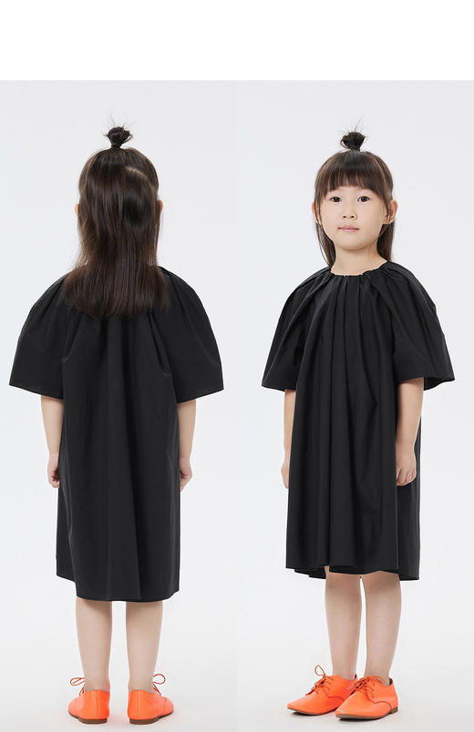 jnby  23年春款  全棉纯色短袖连衣裙 1N3G11460 商品图7