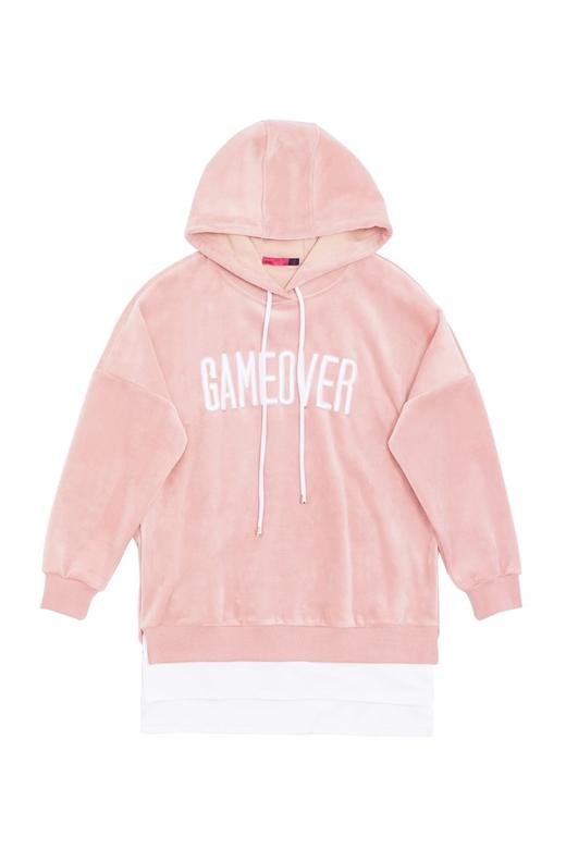 AVA 字母饰拼接连帽卫衣 5518 商品图4