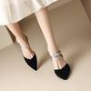 【预售5天】仙儿气十足！尖头优雅撞色法式高跟凉鞋DP-9501 商品缩略图6