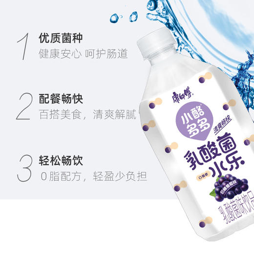 康师傅小酪多多巨峰葡萄味乳酸菌饮料1L/瓶 商品图0