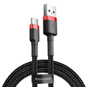 倍思 卡福乐数据线 USB For Type-C 2A 适用华为/荣耀/小米/oppo/vivo安卓充电线