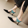 【预售5天】仙儿气十足！尖头优雅撞色法式高跟凉鞋DP-9501 商品缩略图0