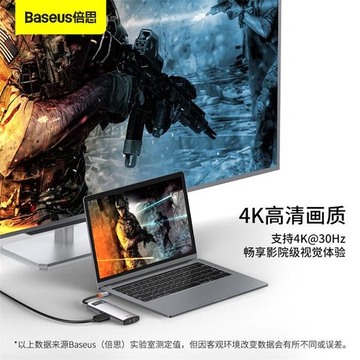 倍思 金属微光系列 六合一多功能Type-C HUB 扩展坞  商品图4