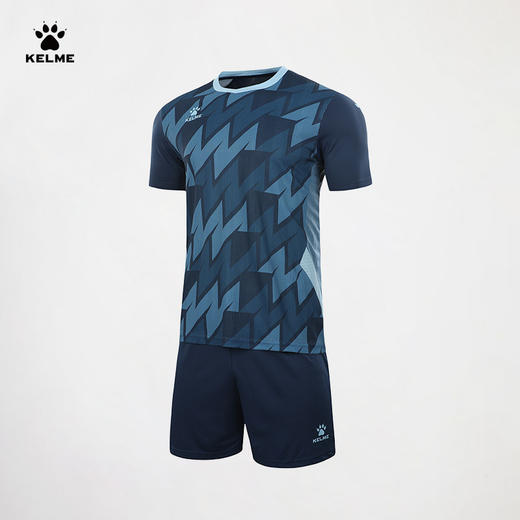 卡尔美夏季撞色足球运动服套装 商品图1