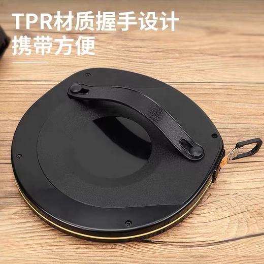 得力皮卷尺50米测量软皮尺8219防水纤维卷尺建筑工地装修测绘手拉伸缩尺耐用耐磨塑料工业测量皮尺 商品图2