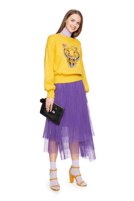 ONLY 黄色刺绣套头针织衫 5857 商品图3