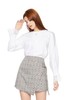MIND BRIDGE 花边领白色系带上衣 5500 商品缩略图0