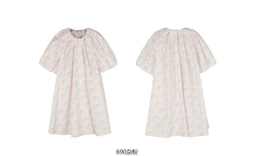 jnby  全棉府绸蝴蝶结短袖连衣裙  1N3G12480 商品图10