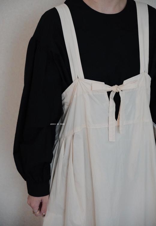 （4折）FRANCESCA卡其白黑色圆领上衣 商品图4