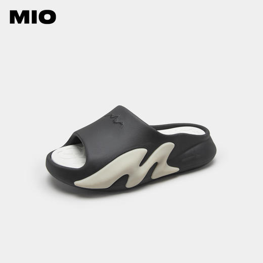 MIO米奥夏季拼色松糕厚底一字拖时尚潮流防滑居家情侣拖鞋男款M233132502 商品图1