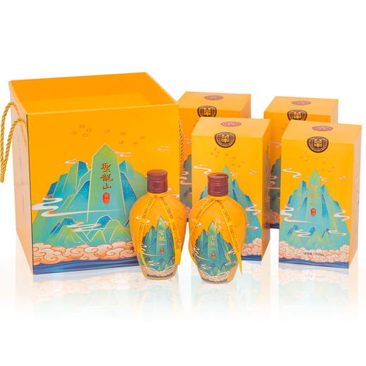 圣龙山黄酒秫谷纯粮食自然发酵酒传统美酒 (300ml*4)礼盒装 商品图5
