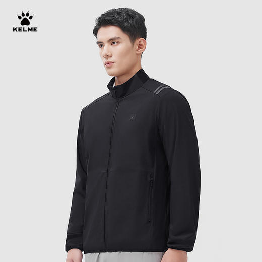 KELME卡尔美立领梭织外套男春夏透气四面弹训练开衫外套 商品图2