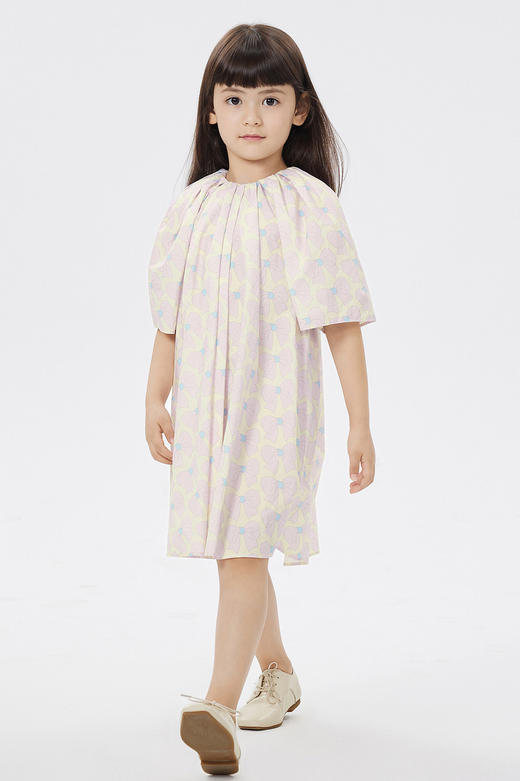 jnby  全棉府绸蝴蝶结短袖连衣裙  1N3G12480 商品图0