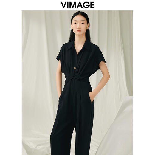 VIMAGE纬漫纪夏季新品高腰修身显瘦连体裤V1907510 商品图2
