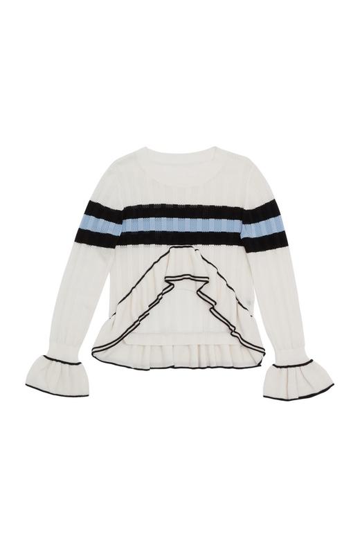 AVA 拼色条纹饰不规则上衣 5936 商品图7