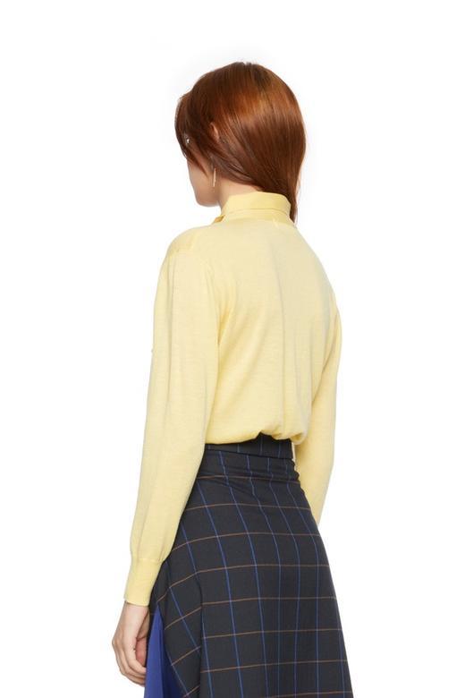 JEMO DRESSING 黄色系带针织上衣 5164 商品图1