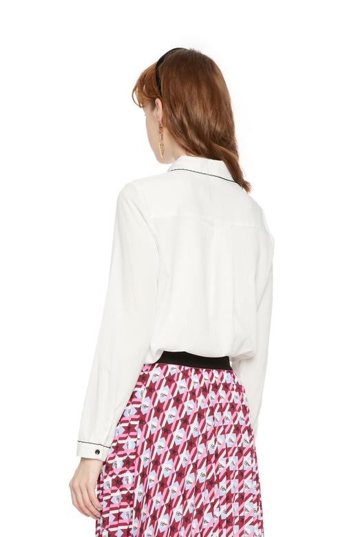 Betu百图 格纹系带白衬衣 5247 商品图1