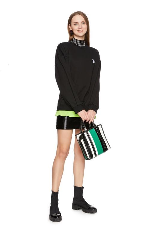 AVA 字母饰拼色纯棉卫衣 5177 商品图3