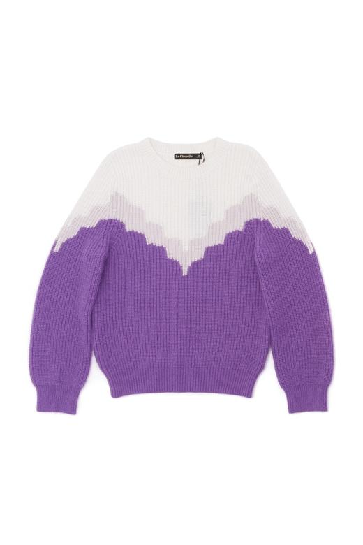 LA CHAPELLE拉夏贝尔 休闲拼色套头毛衣 5578 商品图4