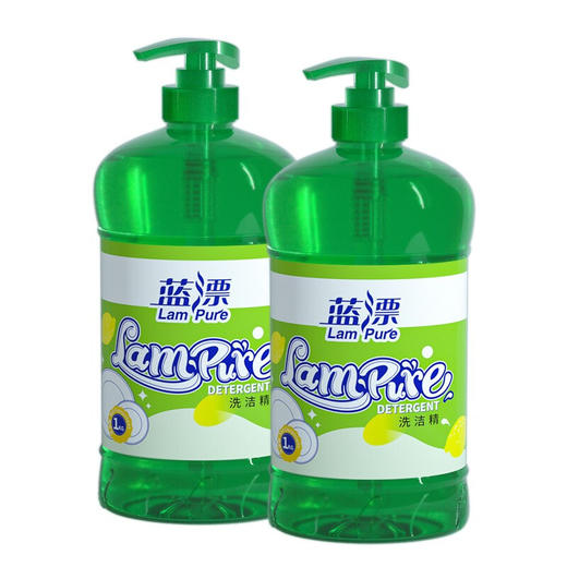 蓝漂Lam pure 柠檬洗洁精1kg*1瓶 LP-361886不伤手温和无磷洗涤剂 商品图3