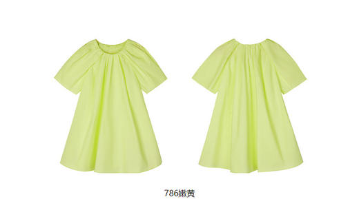 jnby  23年春款  全棉纯色短袖连衣裙 1N3G11460 商品图10