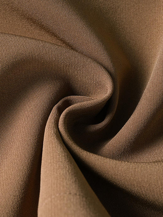 剩L/XL/XXL 米思阳2024春季新款复古优雅深卡其色直筒裙气质高腰半身裙女0708 商品图3