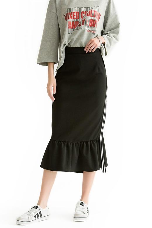 JUCY JUDY 荷叶边包臀一步裙 1239 商品图0