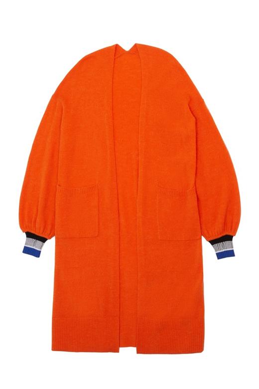 AVA 橙色长款毛衣开衫 5625 商品图4