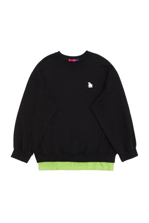 AVA 字母饰拼色纯棉卫衣 5177 商品图4