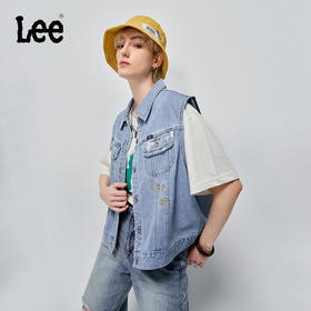LEE 101+23春夏新品舒适浅蓝女牛仔背心LWT0052055PN