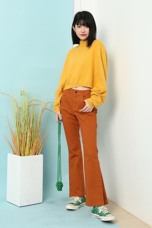 EMC亿美丞 黄色蝙蝠袖短毛衣 4999 商品图2