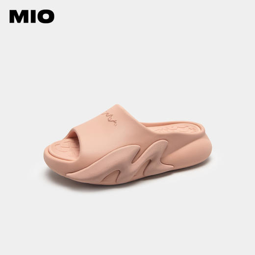 MIO米奥夏季拼色松糕厚底一字拖时尚潮流防滑居家情侣拖鞋男款M233132502 商品图3