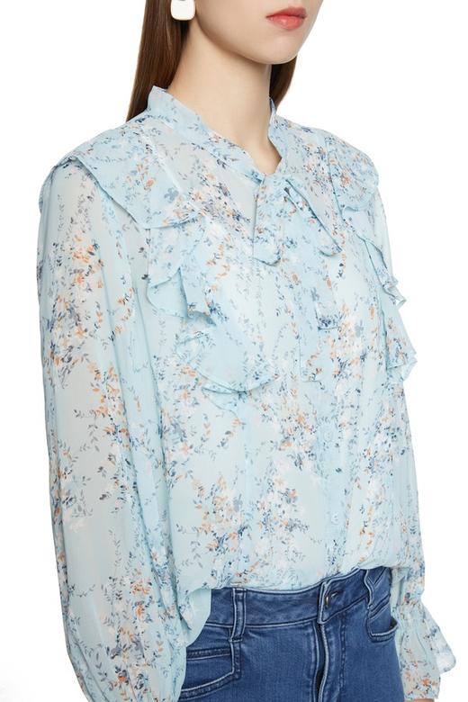 FREEBIRD 荷叶边饰印花上衣 5197 商品图2