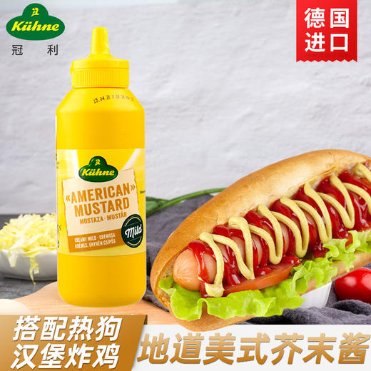 【中欧班列精选】德国冠芥末酱 原装进口利挤压式美式炸鸡汉堡三明治热狗涂抹蘸酱 255g /瓶 商品图1