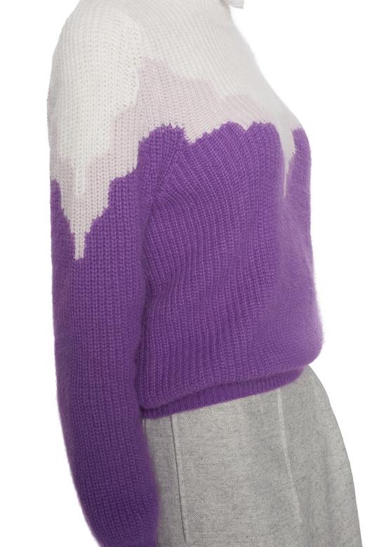 LA CHAPELLE拉夏贝尔 休闲拼色套头毛衣 5578 商品图2