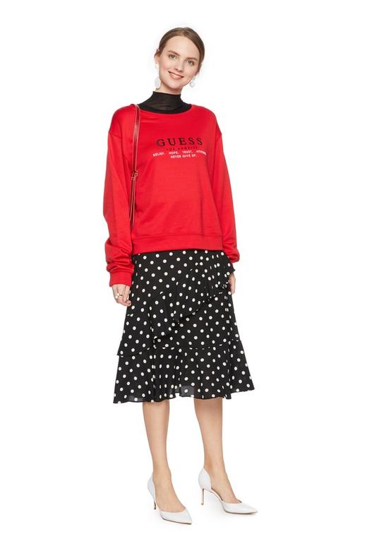 Guess 字母logo红色套头上衣 5264 商品图3