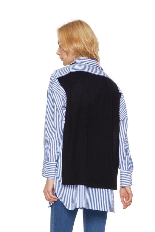 HAYES 假两件条纹衬衣 5440 商品图1