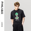 PINLI品立2023夏季新款男士圆领贴布烫钻短袖T恤上衣BG231111056 商品缩略图0