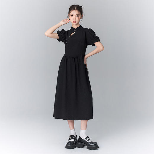 西遇新中式连衣裙女春季新款设计感小众改良小个子小裙子D0130039 商品图4