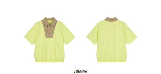 jnby  23年春款  针织棉拼接POIO衫   1N3112940 商品图10