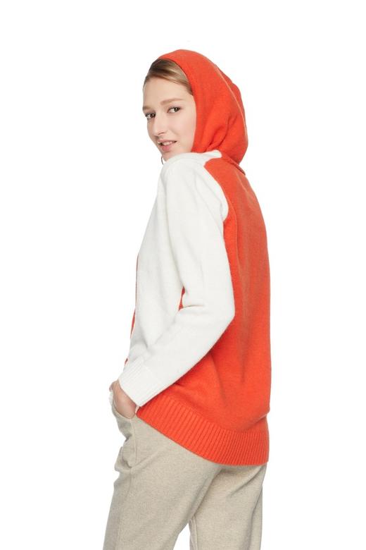 Etam Weekend 印花拼色连帽毛衫 5505 商品图1