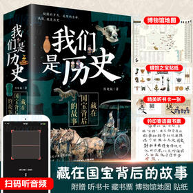 我们是历史-藏在国宝背后的故事共4册儿童历史百科中国宝文物科普大全 绘本故事小学生6-9-12岁二三四年级历史漫画书少儿读物百科书