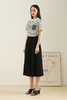 EMC亿美丞 黑色不修边围裹式裙裤 1686 商品缩略图1