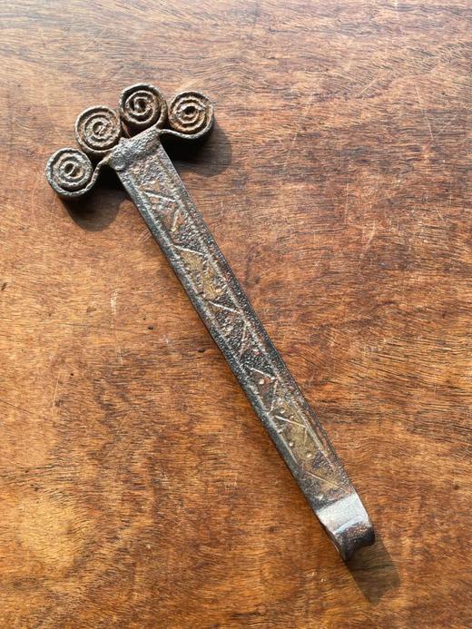 老铸铁长枝花朵型镇尺，顺丰包邮 商品图6