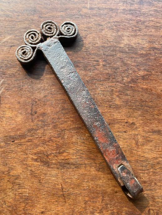 老铸铁长枝花朵型镇尺，顺丰包邮 商品图2