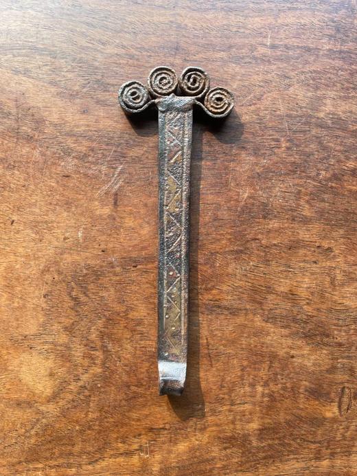 老铸铁长枝花朵型镇尺，顺丰包邮 商品图9