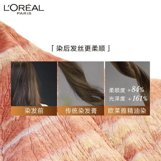 巴黎欧莱雅臻萃精华油染发霜 4.45#桃木褐棕 商品图1