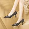 优雅性感，超纤皮细跟尖头小皮鞋GLS551 商品缩略图3
